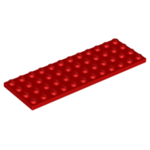 Деталь LEGO 3029 Plate 4 x 12 - Red