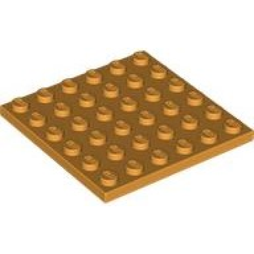 Деталь LEGO 3958 Plate 6 x 6 - Medium Orange