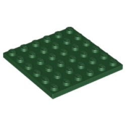 Plate 6 x 6 - Dark Green