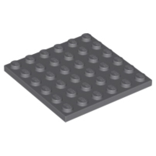 Деталь LEGO 3958 Plate 6 x 6 - Dark Bluish Gray