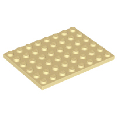 Деталь LEGO 3036 Plate 6 x 8 - Tan
