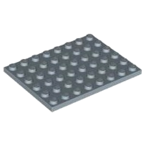 Деталь LEGO 3036 Plate 6 x 8 - Sand Blue
