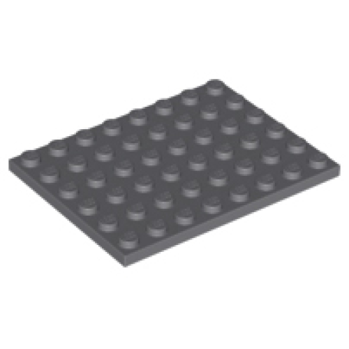 Деталь LEGO 3036 Plate 6 x 8 - Dark Bluish Gray