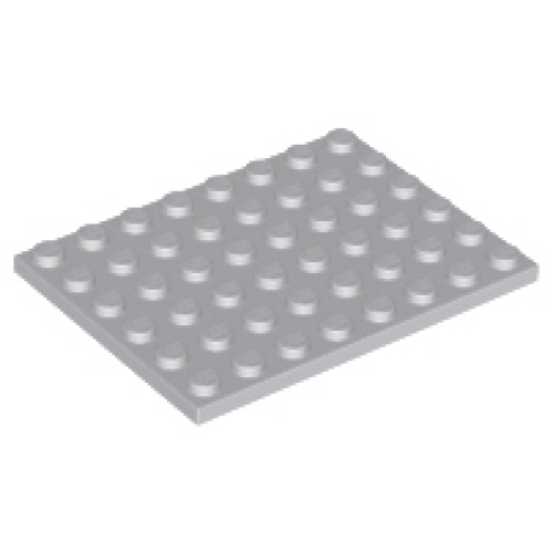 Деталь LEGO 3036 Plate 6 x 8 - Light Bluish Gray