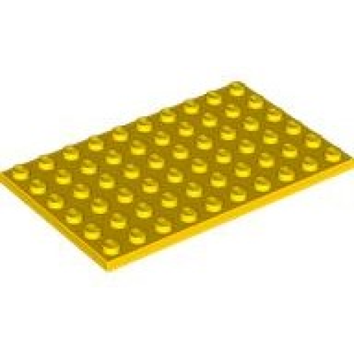 Деталь LEGO 3033 Plate 6 x 10 - Yellow