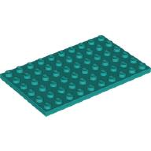 Деталь LEGO 3033 Plate 6 x 10 - Dark Turquoise