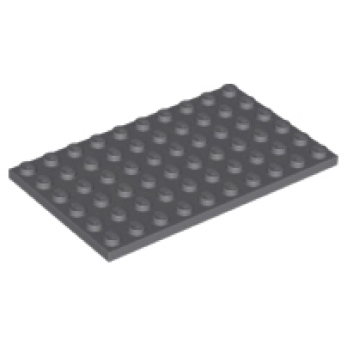 Деталь LEGO 3033 Plate 6 x 10 - Dark Bluish Gray