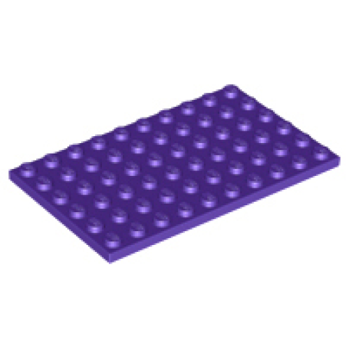 Деталь LEGO 3033 Plate 6 x 10 - Dark Purple