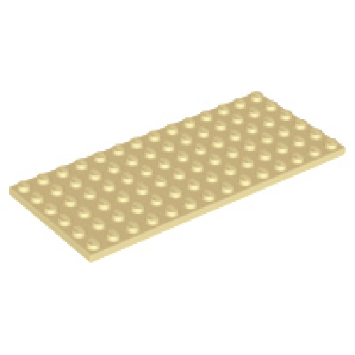 Деталь LEGO 3456 Plate 6 x 14 - Tan