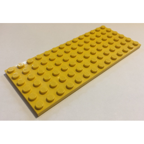Деталь LEGO 3456 Plate 6 x 14 - Yellow