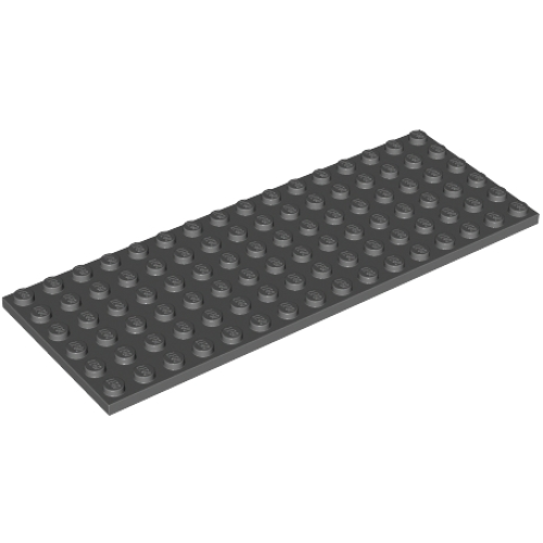 Деталь LEGO 3027 Plate 6 x 16 - Dark Bluish Gray