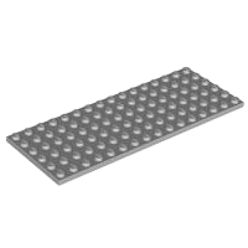 Деталь LEGO 3027 Plate 6 x 16 - Light Bluish Gray