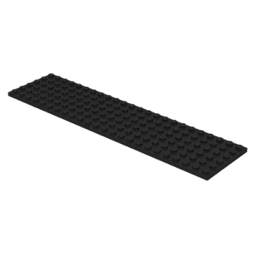 Деталь LEGO 3026 Plate 6 x 24 - Black