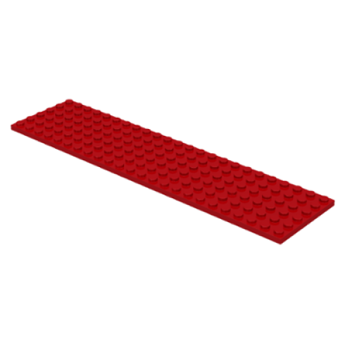 Деталь LEGO 3026 Plate 6 x 24 - Red