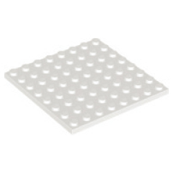 Plate 8 x 8 - White