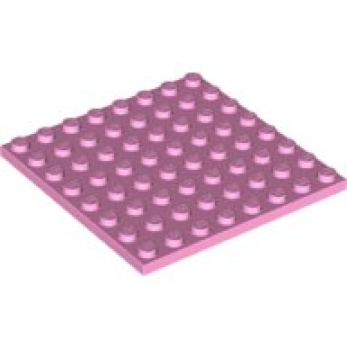 Деталь LEGO 41539 Plate 8 x 8 - Bright Pink