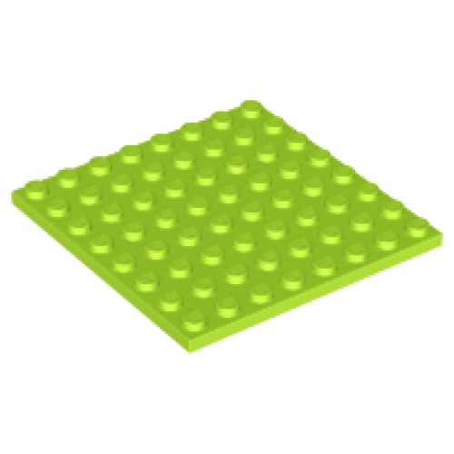 Деталь LEGO 41539 Plate 8 x 8 - Lime