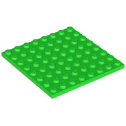 Plate 8 x 8 - Bright Green