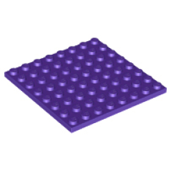 Plate 8 x 8 - Dark Purple