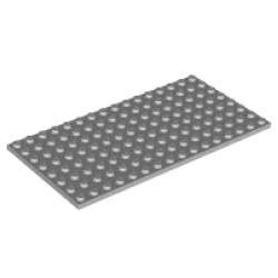 Plate 8 x 16 - Light Bluish Gray