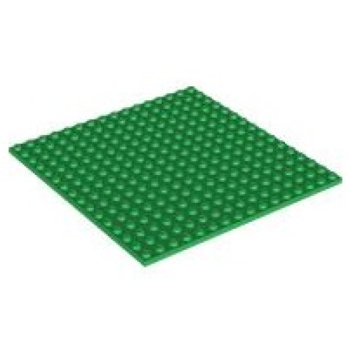 Деталь LEGO 91405 Plate 16 x 16 - Green