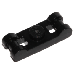 Plate, Modified 1 x 1 with Bar Handles on Ends - Black