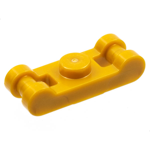 Деталь LEGO 78257 Plate, Modified 1 x 1 with Bar Handles on Ends - Pearl Gold