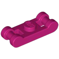 Plate, Modified 1 x 1 with Bar Handles on Ends - Magenta