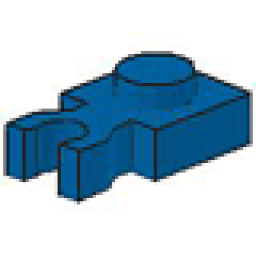 Деталь LEGO 4085 Plate, Modified 1 x 1 with Clip Vertical (Undetermined Type) - Blue