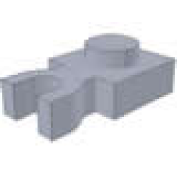 Plate, Modified 1 x 1 with Clip Vertical (Undetermined Type) - Light Bluish Gray