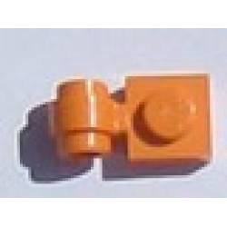 Plate, Modified 1 x 1 with Light Attachment (Undetermined Type) - Orange