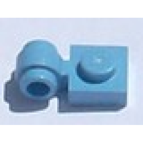 Деталь LEGO 4081 Plate, Modified 1 x 1 with Light Attachment (Undetermined Type) - Medium Blue