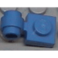 Plate, Modified 1 x 1 with Light Attachment (Undetermined Type) - Blue