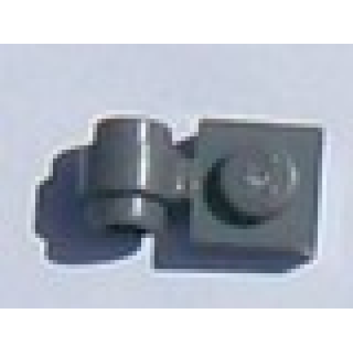 Деталь LEGO 4081 Plate, Modified 1 x 1 with Light Attachment (Undetermined Type) - Dark Bluish Gray