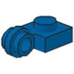 Plate, Modified 1 x 1 with Light Attachment - Thin Ring - Blue