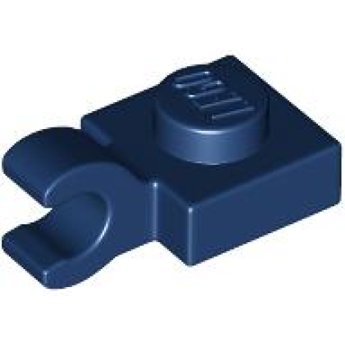 Деталь LEGO 61252 Plate, Modified 1 x 1 with Open O Clip (Horizontal Grip) - Dark Blue