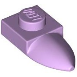 Plate, Modified 1 x 1 with Tooth Horizontal - Lavender