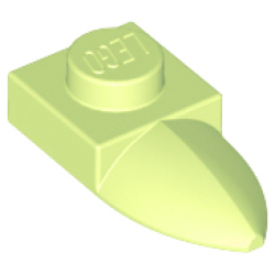 Plate, Modified 1 x 1 with Tooth Horizontal - Yellowish Green
