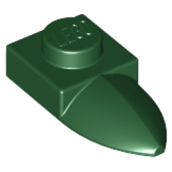 Plate, Modified 1 x 1 with Tooth Horizontal - Dark Green