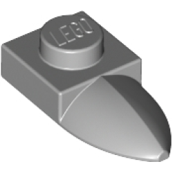 Plate, Modified 1 x 1 with Tooth Horizontal - Light Bluish Gray