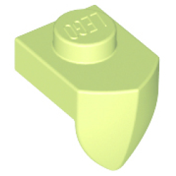 Plate, Modified 1 x 1 with Tooth Vertical - Yellowish Green