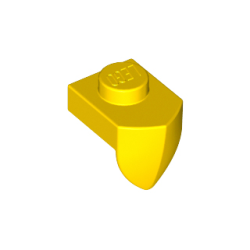 Plate, Modified 1 x 1 with Tooth Vertical - Yellow