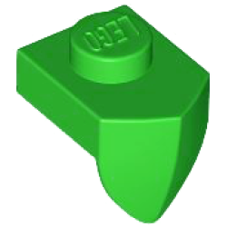 Plate, Modified 1 x 1 with Tooth Vertical - Bright Green
