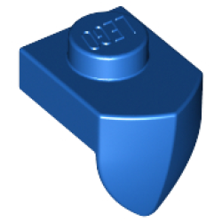 Plate, Modified 1 x 1 with Tooth Vertical - Blue