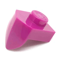Plate, Modified 1 x 1 with Tooth Vertical - Magenta
