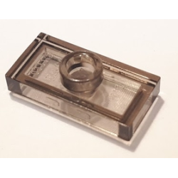 Plate, Modified 1 x 2 with 1 Stud without Groove (Jumper) - Trans-Brown