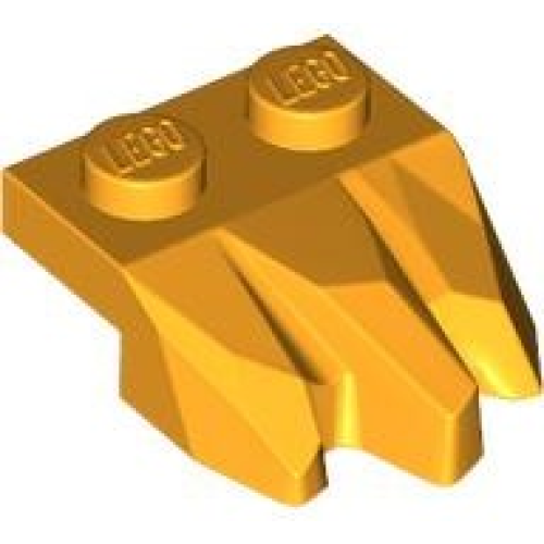 Деталь LEGO 27261 Plate, Modified 1 x 2 with 3 Claws / Rock Fingers - Bright Light Orange