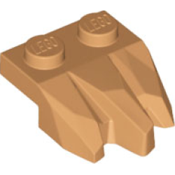 Plate, Modified 1 x 2 with 3 Claws / Rock Fingers - Medium Nougat