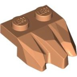 Plate, Modified 1 x 2 with 3 Claws / Rock Fingers - Nougat