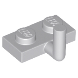 Plate, Modified 1 x 2 with Bar Arm Up (Horizontal Arm 5mm) - Light Bluish Gray